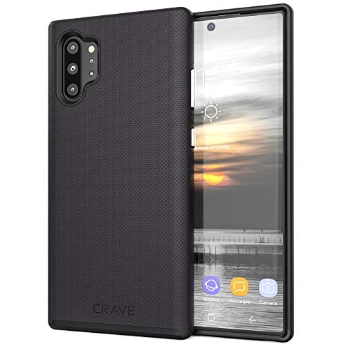 Crave for Galaxy Note 10 Plus Case, Shockproof Protection Dual Layer Case for Samsung Galaxy Note 10 Plus (6.8 inch) - Black - color: Black