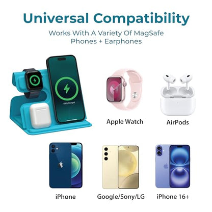 BLACK+DECKER 3 in 1 Charging Station for Apple, (Loch Ness) - color: Loch Ness