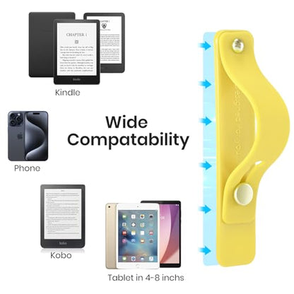 CoBak Hand Strap Holder for Kindle/Tablet - Lightweight TPU - color: Lemon Yellow