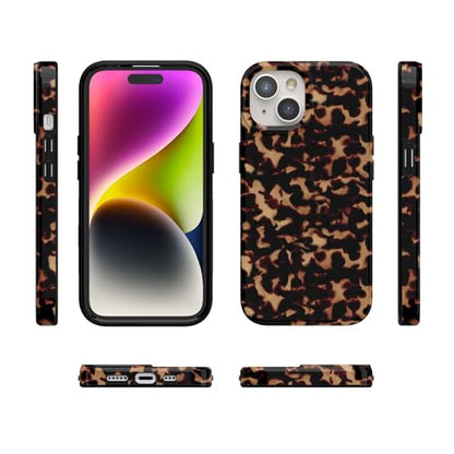 Casely iPhone 15 Plus Case | Shell Shocked | Tortoise Print | Compatible with MagSafe | Classic Ultra Slim Design - color: Shell Shocked | Tortoise Print