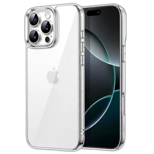 JETech Case for iPhone 16 Pro, Anti-Yellowing, Clear | Shockproof Protection, Scratch Resistant Hard PC Back, Durable Transparent TPU Bumper - color: Clear, size: iPhone 16 Pro