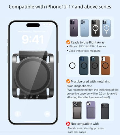 enGMOLPHY Magnetic Gym Phone Holder MagSafe-Compatible Mount for Stroller