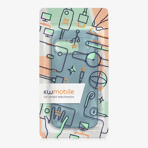 kwmobile Case Compatible with Google Pixel 9 Case -Soft TPU Back Phone Cover - with Metallic Look - Metallic Caribbean Blue - color: Metallic Caribbean Blue, size: Pixel 9