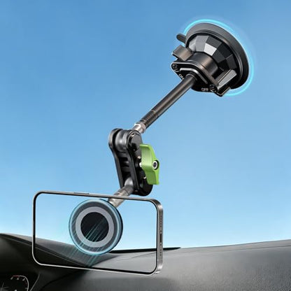 HEMMOTOP Magnetic Car Phone Holder Windshield Suction Cup Mount