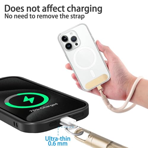 Adjustable Phone Wrist Strap, Slim Lanyard with Tether Tab Anti Drop Wristlet for and Smartphones, Nylon Hand Strap - color: Light Tan