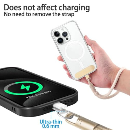 Adjustable Phone Wrist Strap, Slim Lanyard with Tether Tab Anti Drop Wristlet for and Smartphones, Nylon Hand Strap - color: Light Tan