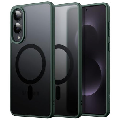 JETech Magnetic Matte Case for Samsung Galaxy S25 Edge, Dark Green - color: Dark Green, size: Galaxy S25 Edge
