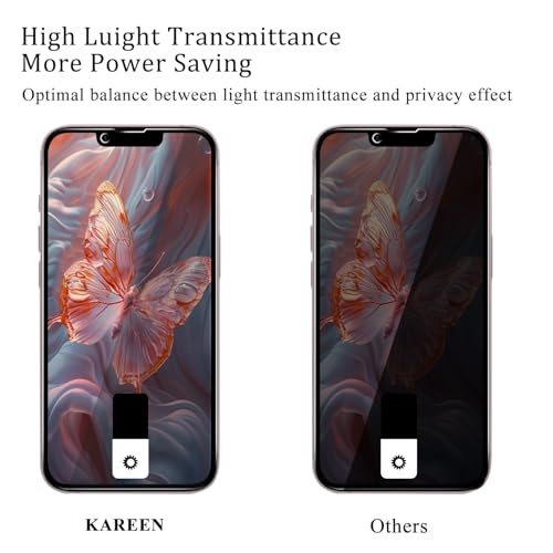 KAREEN 2 Pack Privacy Screen Protector for iPhone 17e 6.1 inch