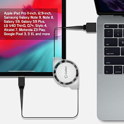 Retractable USB-C Charger Cable, Type-C 3 Feet Charging Cable Compatible to iPhone 15 Series, Samsung Galaxy Smartphones, Google Pixel, Moto iPad Pro Air Mini (USB-A to USB-C) (2Pack) - style: USB-C to USB-A