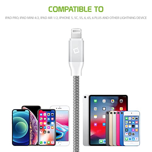 Celle Heavy-Duty Nylon Braided Lightning Cable – 10FT (Apple MFi Certified)