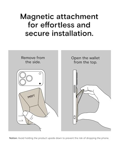 MOFT Magnetic Wallet Stand Compatible with iPhone 16/15/14/13/12 Series, Angle Adjustment & Magsafe Compatible MOVAS Phone Stand,Earthen Beige - color: Beige, size: Standard