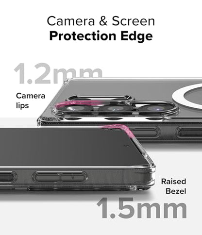 Ringke for Samsung Galaxy S25 Ultra Case [Fusion Magnetic Matte Clear] | Compatible with MagSafe, Oil & Dirt Resistant, Anti-Fingerprint Technology Prevents Oily Smudges, Feels Velvety Soft - size: Galaxy S25 Ultra