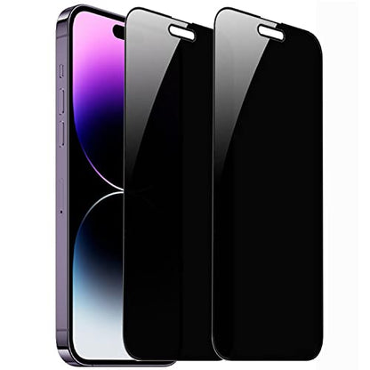 2 Pack 360 Degree Privacy Tempered Glass for iPhone 14 Pro Max Anti-Spy 4 Directions Screen Protector Film 4 Sides Anti-Peeping 6.7 inch - size: For iPhone 14 Pro Max