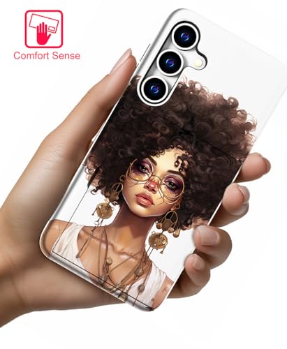 for Samsung Galaxy S24 / S25 Case - Black Woman - color: Black Woman