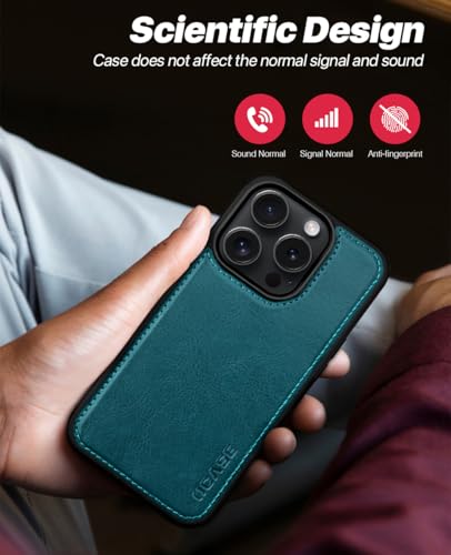 OCASE for iPhone 16 Pro Max Case Detachable Wallet Case with Card Holder, 2 in 1 Pu Leather Flip Folio with RFID Blocking Stand Wrist Strap Shockproof Phone Cover 6.9 Inch 2024, Peacock Blue - color: Peacock Blue, size: iPhone 16 Pro Max