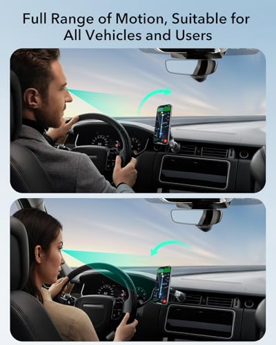ESR OmniLock for MagSafe Car Mount for iPhone 18 Pro/Duo/17-12,Samsung