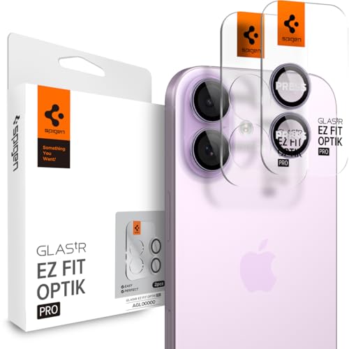 Spigen Camera Lens Protector for iPhone 17 (16 Plus/16) - Lavender - color: Lavender