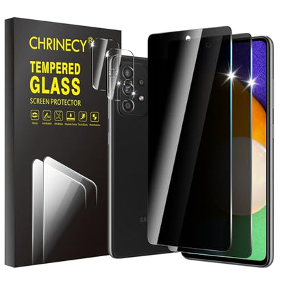 2+2 Pack Privacy Screen Protector for Samsung Galaxy A52 5G - size: Galaxy A52 2+2 Pack