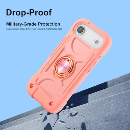 MARKILL Compatible with iPhone Air Case 6.5 Inch 2025 with 360 Degree Rotate Ring Stand, Military Grade Drop Protection Full Body Rugged Protective Case Kids Pink - color: Pink, size: iPhone Air 6.5"