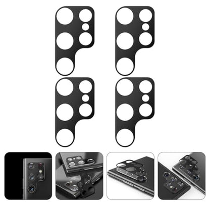 VILLCASE 4pcs 4pcs Camera Lens Protectors for Ultra Rear Camera Cover Anti-scratch Hardness Phone Lens Films with Accurate Fit and Practical Protection