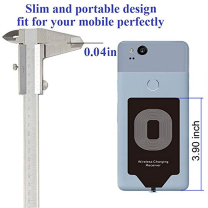 Wireless Charging Receiver Charger Adapter for LG Stylo 5 4 G5 V20 K31 Samsung Galaxy A71 A70 A20 A10 J7 Google Pixel 2 XL Essential Phone Moto G7 Z2 Force Play G6 Plus HTC USB Type C Android Charge