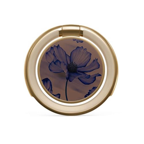 BURGA Cell Phone Ring, Holder Grip and Stand - Finger Phone Grip for Back of Smartphone Case, Kickstand 360 Rotation, Universal Ring for iPhone Samsung Galaxy Huawei Google Pixel, Stylish Accessories - color: Velvet Night, style: Gold