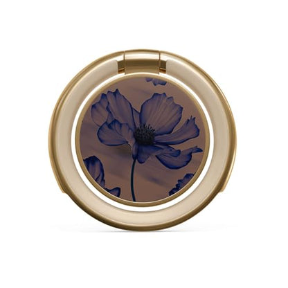 BURGA Cell Phone Ring, Holder Grip and Stand - Finger Phone Grip for Back of Smartphone Case, Kickstand 360 Rotation, Universal Ring for iPhone Samsung Galaxy Huawei Google Pixel, Stylish Accessories - color: Velvet Night, style: Gold