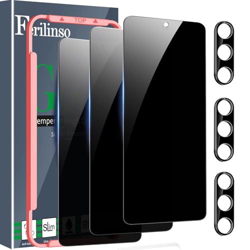 Ferilinso 3 Pack Privacy Screen Protector for Samsung Galaxy S26 Plus - size: S26 Plus 6.7 INCH
