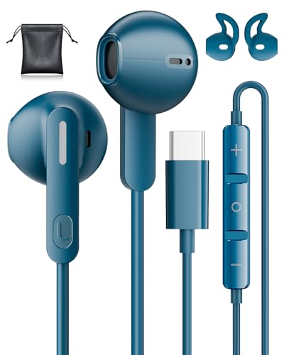 Wired Earbuds USB C for Samsung Galaxy S26 Ultra S25 S24 S23 S22 A55 A17