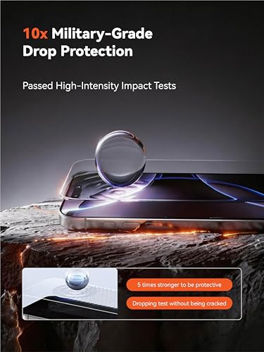 3 Pack Screen Protector with Phone Case for iPhone 17 Pro Max, 2 Pack Tempered Glass Camera Lens Protector, Easy Install Frame, 9H Hardness, Bubble Free, HD Clear, Full Coverage - size: iPhone 17 ProMax