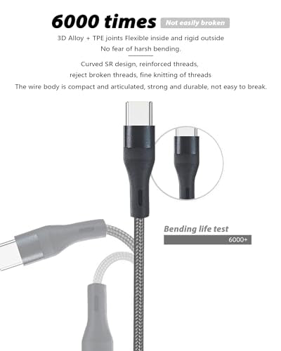 Awnuwuy 100W Multi 3 in 2 Cable 10FT, USB A/C to USB-C Lightning Micro Port - size: 10FT