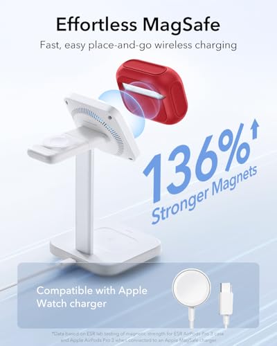 ESR for AirPods Pro 3 Case, Compatible with MagSafes, Red - color: Red, size: AirPods Pro 3 Case