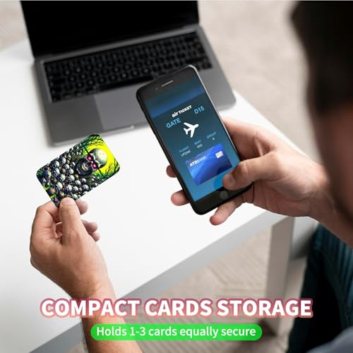 Phone Credit Card Holder Stick on, Cell Phone Pocket Self Adhesive Stretchy Stick on Wallet ID Credit Card Case Pouch Sleeve with Flap for All Smartphones, Forest Skull - color: Forest Skull