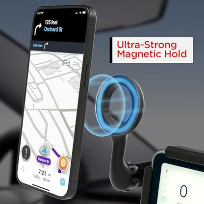 CYBERGUYS! Magnetic Phone Mount for Tesla Monitor - Tesla Model 3/Y X/S (2022) Accessories for All Cell Phones - Strong Magnetic Hold Tesla Phone Mount - Tesla Phone Holder Mag Safe Compatible - Black