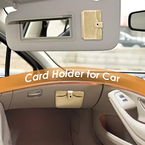 Cell Phone Purse With Slim Adhesive,Phone Wallet Stick on for Cases - color: Gold