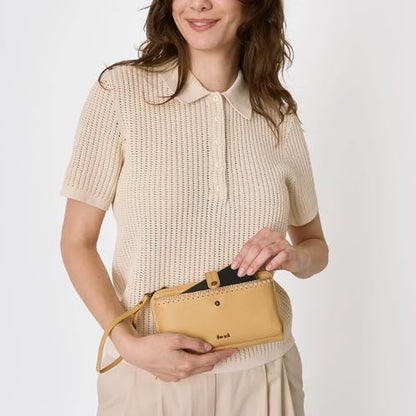 The Sak Iris Smartphone Crossbody Purse - Small Women's Cellphone Bag & Wallet For Everyday- Convertible Wristlet With Zipper | Fits Most Smartphones, Card Slots & Zip Pocket, Detachable Wristlet & Crossbody Straps, Hands-Free for Travel & Errands - color