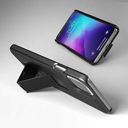 Encased iPhone 11 Belt Clip Case (DuraClip Series) Ultra Slim Cover with Holster (Black) - size: iPhone 11