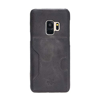 Venito Florence Leather Wallet Phone Case Compatible with Samsung Galaxy S9 - Extra Secure with RFID Blocking - Detachable Phone Wallet (Faded Gray) - color: Faded Gray, size: S9