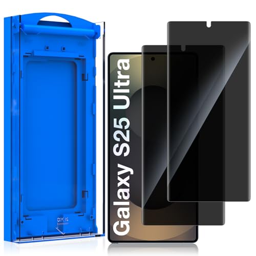 KUZOOM 2 Pack Privacy Screen Protector for Samsung Galaxy S25 Ultra - color: Galaxy S25 Ultra Black