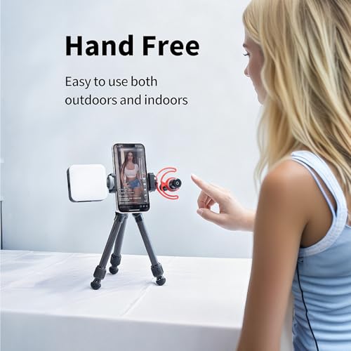 Aluminum Phone Tripod Mount with Cold Shoe & ARCA-Swiss Quick Release