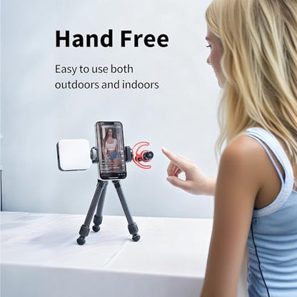 Aluminum Phone Tripod Mount with Cold Shoe & ARCA-Swiss Quick Release