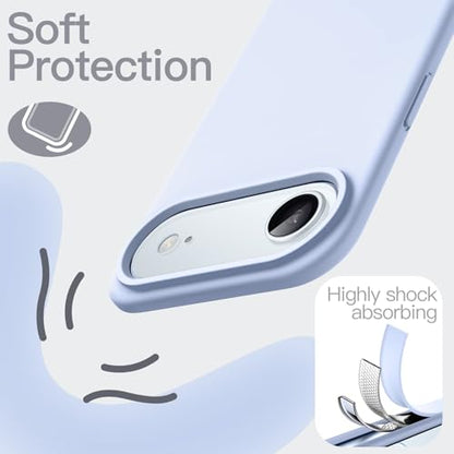 JETech Silicone Case for iPhone Air, Blue | Silky Soft Touch, Shockproof Protection, Scratch Resistant, Microfiber Lining - color: Blue, size: iPhone Air