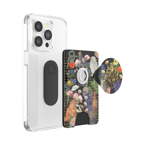 PopSockets Adhesive Phone Wallet with Grip- Hermione Notebook - color: Herbology, style: Adhesive