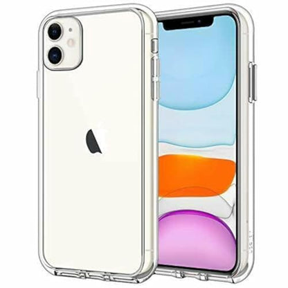 JETech Case for iPhone 11, Anti-Yellowing, Clear | Shockproof Protection, Scratch Resistant Hard PC Back, Durable Transparent TPU Bumper - color: Clear