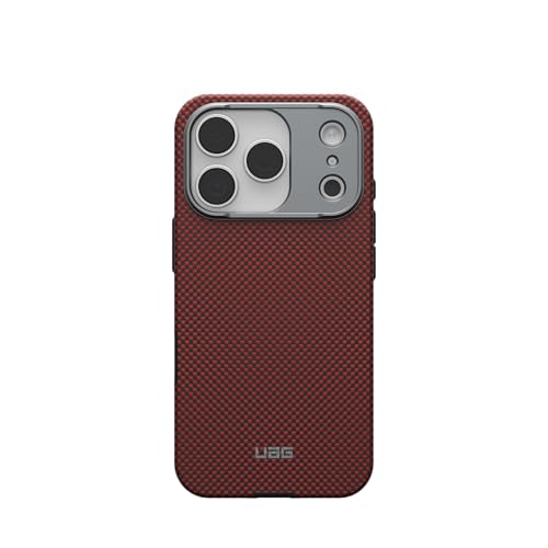 URBAN ARMOR GEAR UAG Designed for iPhone 17 Pro Case Fibr Armr - Compatible with MagSafe Military Grade Protective Cover, Solar Flare/Charcoal - color: Fibr Armr - Solar Flare/Charcoal