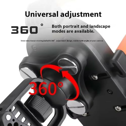 Motorcycle Phone Holder with Vibrations Dampener Nonslip Mount Handlebar Cellphone Mount - color: Black handlebar mode