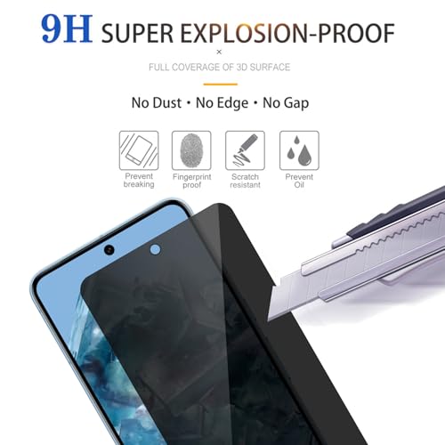 3 Pack Privacy Screen Protector for Google Pixel 8A