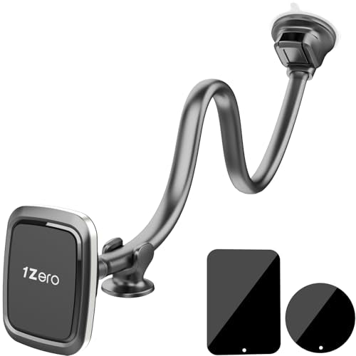 1Zero Magnetic Phone Car Mount 14-Inch Gooseneck Long Arm Extension - color: Magnetic Phone Mount