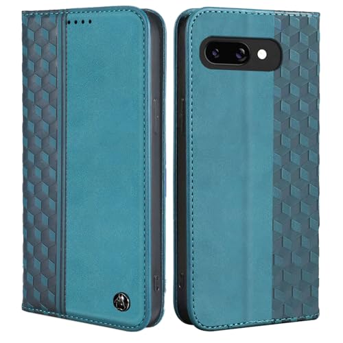 Wallet Case for Google Pixel 9A 2025 6.3 Inch - PU Leather Flip Cover with Card Holder Slots, Strong Magnetic Folio Kickstand Phone Case, Green - color: Green, size: google pixel 9a 6.3"