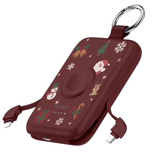 RORRY CharmGo Portable Charger, 10000mAh 20W Fast Charging Power Bank - color: Christmas Red